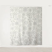 Sneeuwvlokken Wandkleed (Voorkant)