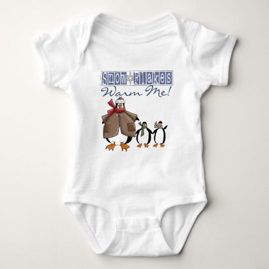 Sneeuwvlokken Warm Me Vakantie Tshirts en Cadeaus (Voorkant)