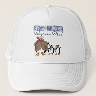 Sneeuwvlokken Warm Me Vakantie Tshirts en Cadeaus Trucker Pet