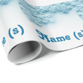 Sneeuwvlokken Winter Gift Wrapping papier (Rol Hoek)