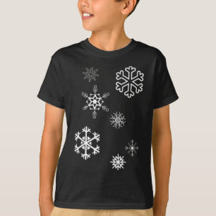 Sneeuwvlokken winter is hier en sneeuw t-shirt
