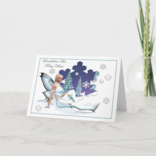 Sneeuwvlokken zijn feeën Kus Kaart