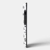 Sneeuwvlokken Zwart-wit patroon Case-Mate iPhone Case (Achterkant / Links)