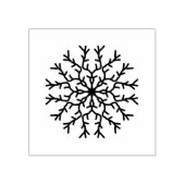 Sneeuwvlokkunst Rubberstempel (Afrduk)