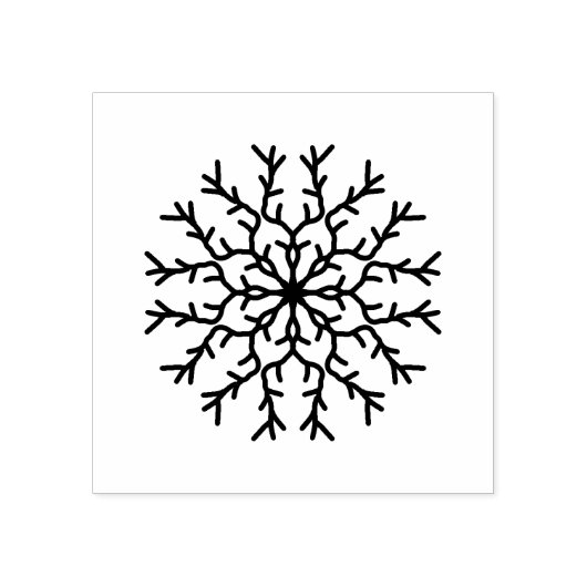 Sneeuwvlokkunst Rubberstempel (Afrduk)