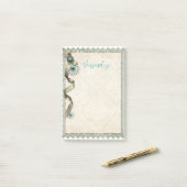  sneeuwvloklint en damask Post-i Post-it® Notes (Op bureau)