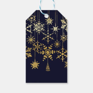 Sneeuwvlokornamenten Cadeaulabel