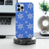 Sneeuwvlokpatroon, Witte sneeuwvlokken, Sneeuw, Bl Case-Mate iPhone Case