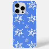Sneeuwvlokpatroon, Witte sneeuwvlokken, Sneeuw, Bl Case-Mate iPhone Case (Achterkant)