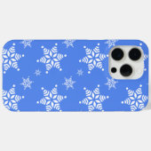 Sneeuwvlokpatroon, Witte sneeuwvlokken, Sneeuw, Bl Case-Mate iPhone Case (Achterkant (horizontaal))