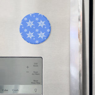 Sneeuwvlokpatroon, Witte sneeuwvlokken, Sneeuw, Bl Magneet
