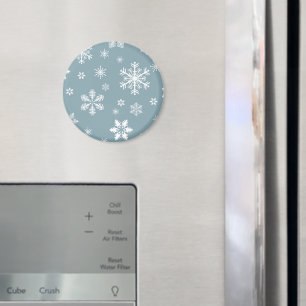 Sneeuwvlokpatroon, Witte sneeuwvlokken, Sneeuw, Gr Magneet