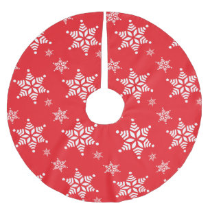 Sneeuwvlokpatroon, Witte sneeuwvlokken, Sneeuw, Ro Kerstboom Rok