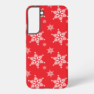 Sneeuwvlokpatroon, Witte sneeuwvlokken, Sneeuw, Ro Samsung Galaxy Hoesje