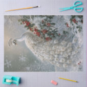 sneeuwvlokpauw tissuepapier (Craft)