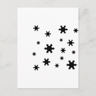 sneeuwvlokpictogram briefkaart