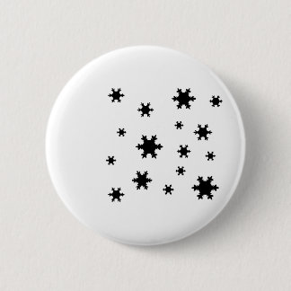 sneeuwvlokpictogram ronde button 5,7 cm
