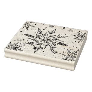 Sneeuwvlokrubberstempel Rubberstempel