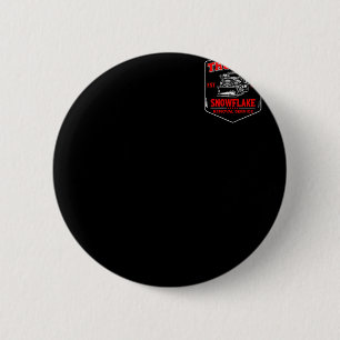 Sneeuwvlokverwijderingsdienst van Trump Funny Trum Ronde Button 5,7 Cm
