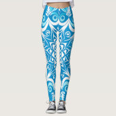 Sneeuwvlokwervelingen Leggings (Voorkant)