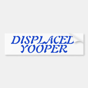 Sneeuwvogels die door Yooper Blue Txt Bumpersticke Bumpersticker