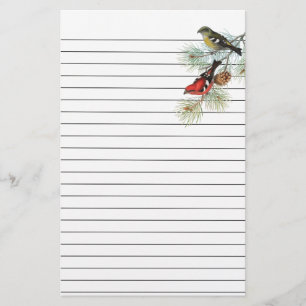 Sneeuwvogels op blauw gelaagd papier