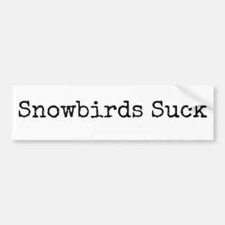 Sneeuwvogels zuigen bumpersticker