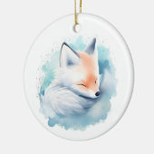 Sneeuwvos Keramisch Ornament (Links)