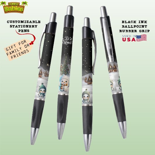 Sneeuwvrouw, Laat het Sneeuwkerstdorp ⛄️🎄 Pen