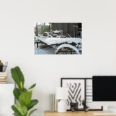 Sneeuwwagen Poster (Thuiskantoor)
