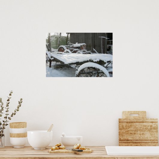 Sneeuwwagen Poster (Keuken)