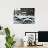 Sneeuwwagen Poster (Thuiskantoor)