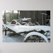 Sneeuwwagen Poster (Voorkant)