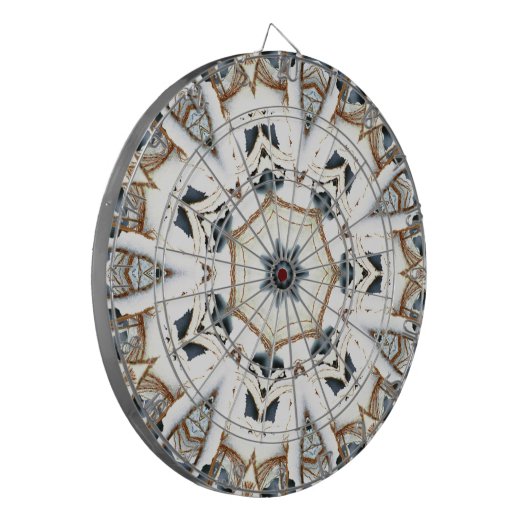 sneeuwweb dartbord (Voorkant Links)