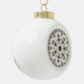 sneeuwweb keramische bal ornament (Links)