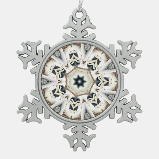 sneeuwweb tin sneeuwvlok ornament (Voorkant)