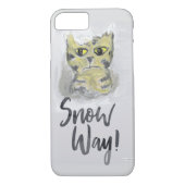Sneeuwweg geverfd kat slogan Folk-kunstontwerp Case-Mate iPhone Case (Achterkant)