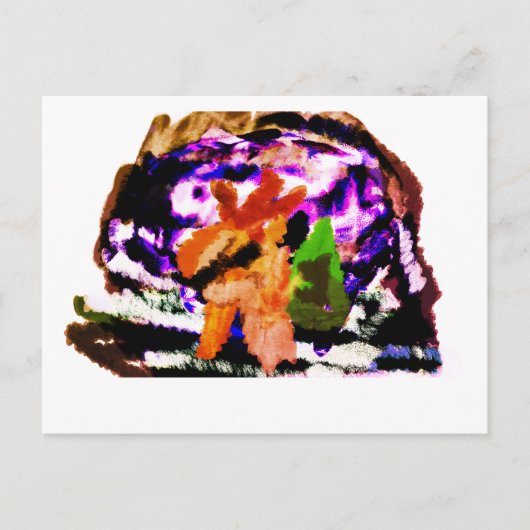 Sneeuwwereldbol Briefkaart (Voorkant)