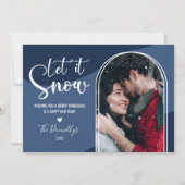 SneeuwWereldbol Kaart kerstfeestdag (Voorkant)