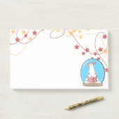 SneeuwWereldbol kerstpolaire Beren notities Post-it® Notes (Op bureau)
