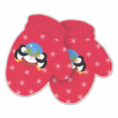 SneeuwWereldbol met prettige kerstfeestdagen groot Sticker (Voorkant)