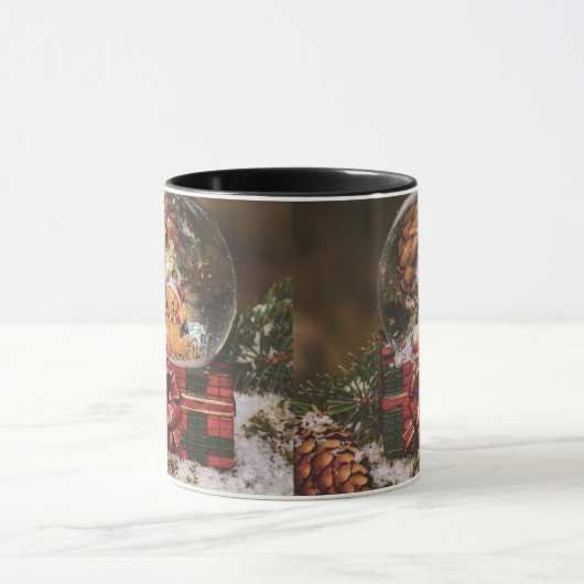 Sneeuwwereldbol met schattig Beer Mok (Midden)