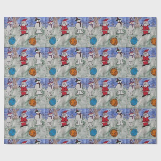 Sneeuwwerkpapier Cadeaupapier (Vlak)