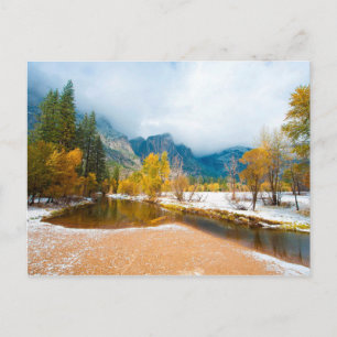 Sneeuwwinterlandschap Briefkaart