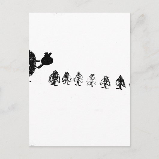 Sneeuwwit Briefkaart (Voorkant)