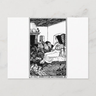 sneeuwwit briefkaart