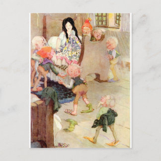 sneeuwwit briefkaart