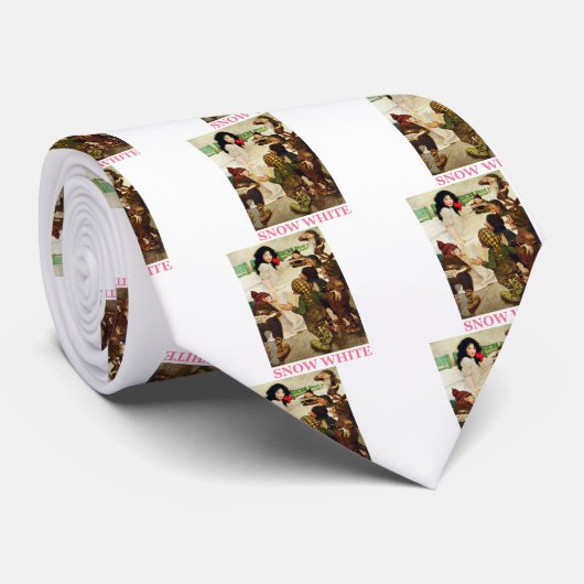 Sneeuwwit en de zeven dwergen stropdas (Opgerold)