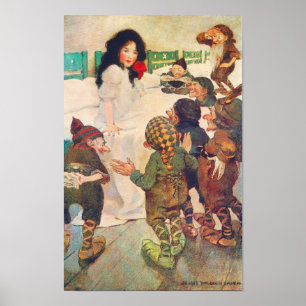 Sneeuwwit en het Poster van de zeven dwergen