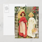 Sneeuwwit en Roos rood Briefkaart (Voorkant / Achterkant)